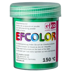 Efcolor smältpulver, smaragdgrön