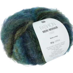 Fashion Meri Mohair Print, Havsdjup