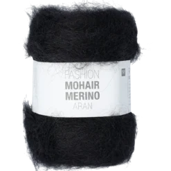 Fashion Mohair Merino Aran, Svart