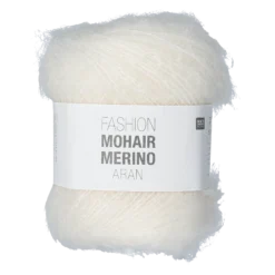 Fashion Mohair Merino Aran, Vit