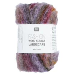 Fashion wool alpaca landscape, Late sundown