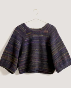 Fashion wool alpaca landscape, Dark Berries
