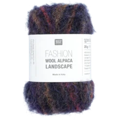 Fashion wool alpaca landscape, Dark Berries