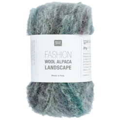 Fashion wool alpaca landscape, Deep sea