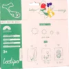 Filt stickers blomma