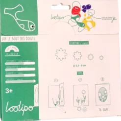 Filt stickers blomma