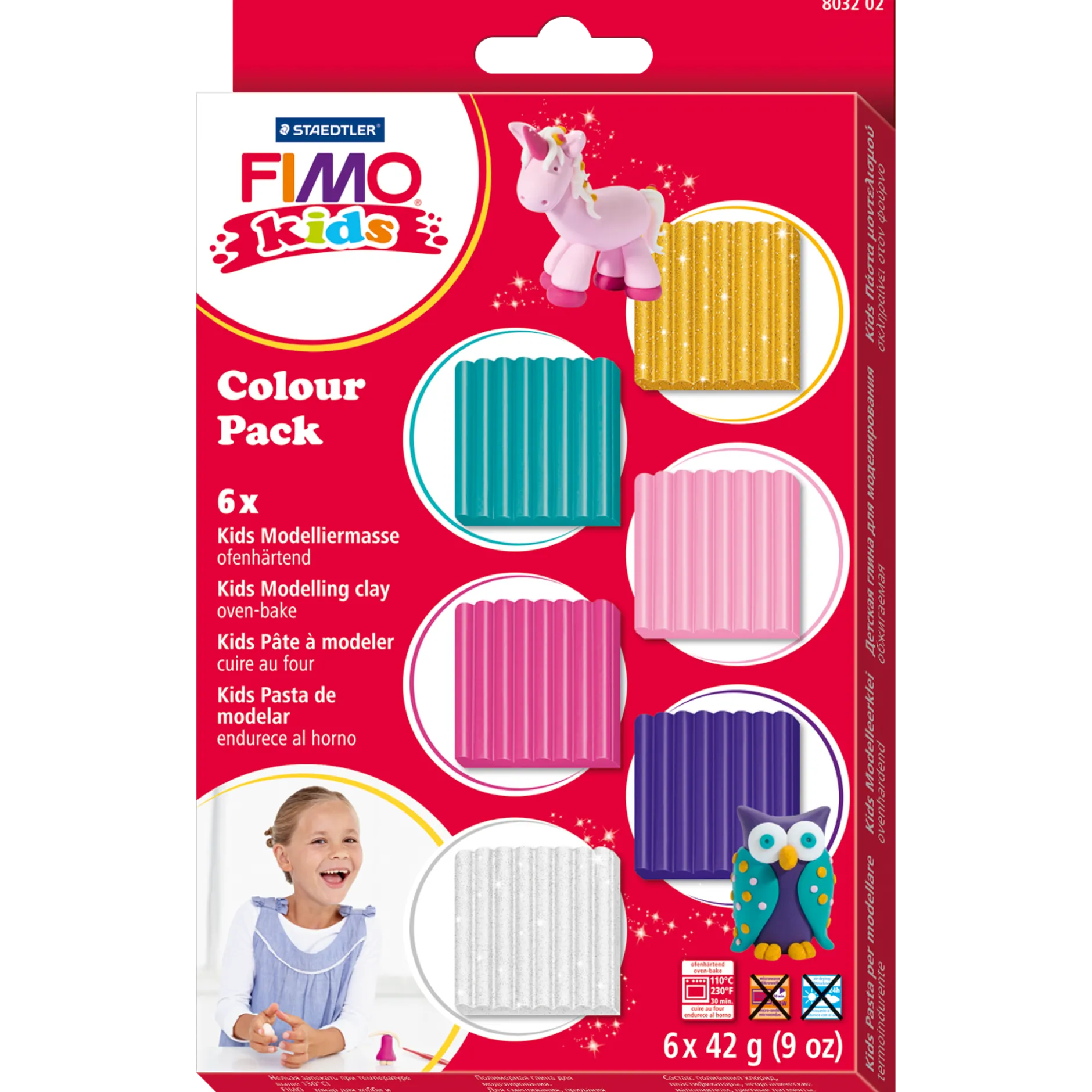 FIMO kids set, pastellfärger
