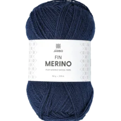 Fin merino ullgarn, midnatts blå
