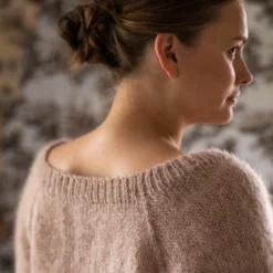 Fin mohair/silke garn, almondine