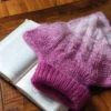 Fin mohair/silke garn, berry blast