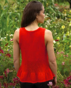 Fin mohair/silke garn, firecracker