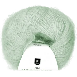 Fin mohair/silke garn, misty meadow