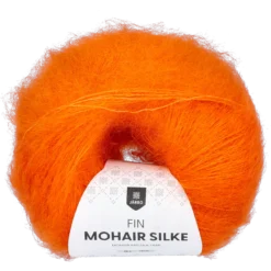 Fin mohair/silke garn, solar flare