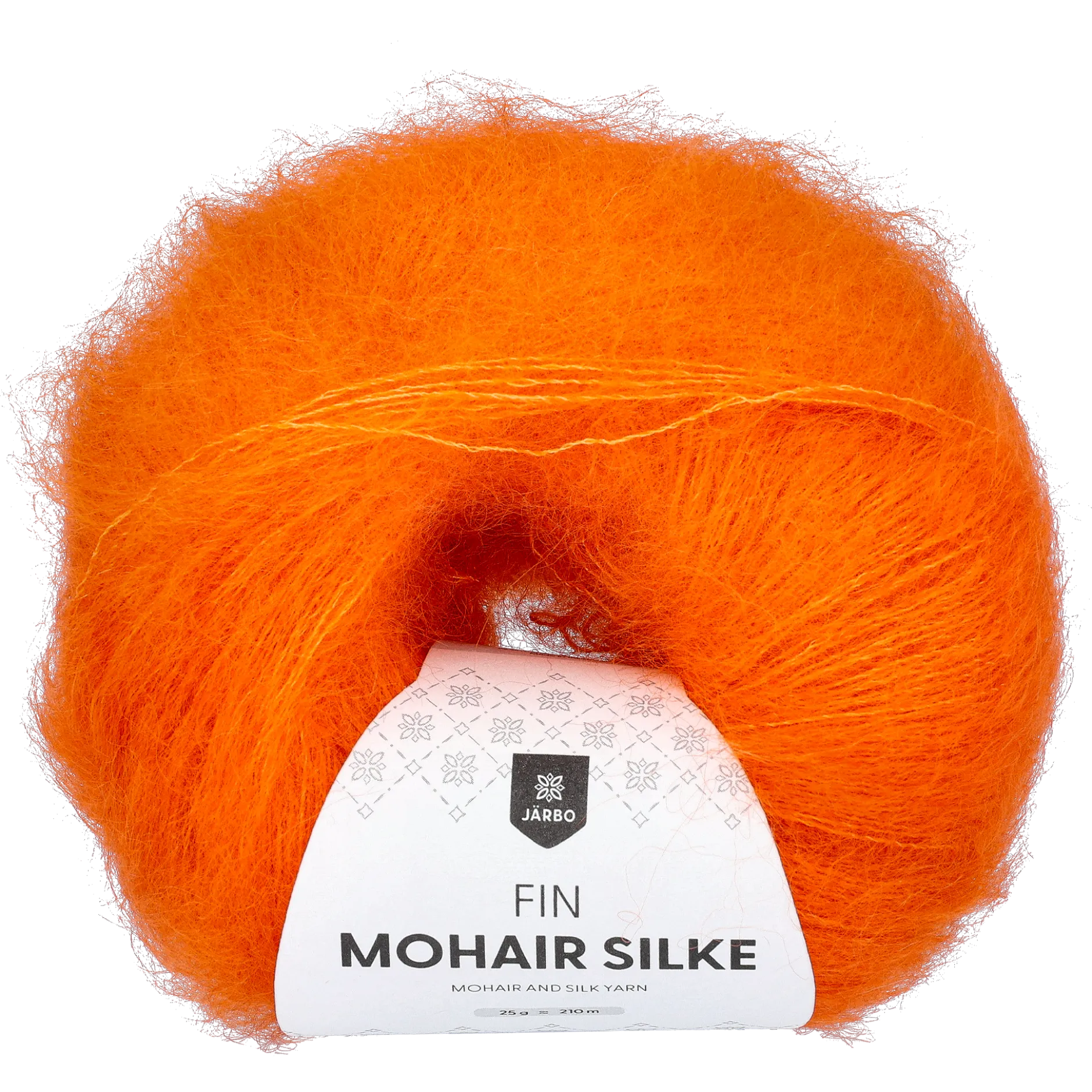 Fin mohair/silke garn, solar flare