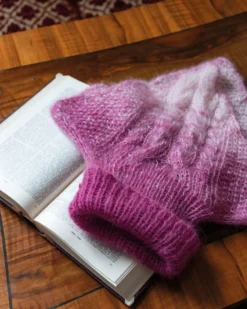 Fin mohair/silke garn, solar flare