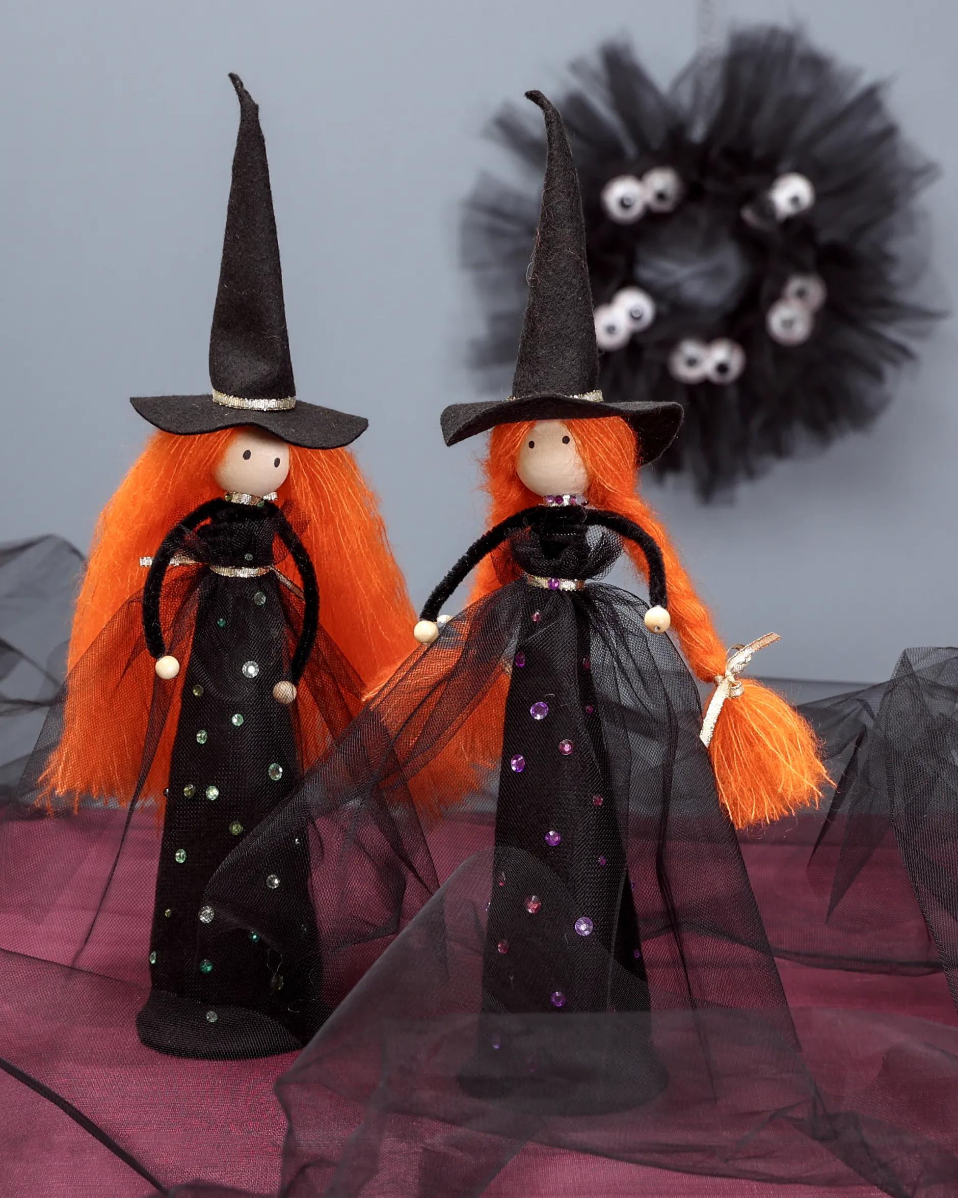 Fin mohair/silke garn, solar flare
