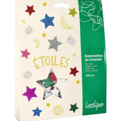 Foam stickers stjärnor maxipack