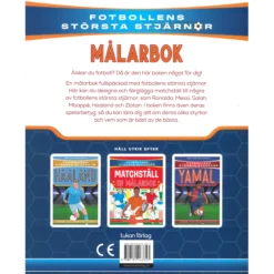 Fotbollens största stjärnor målarbok