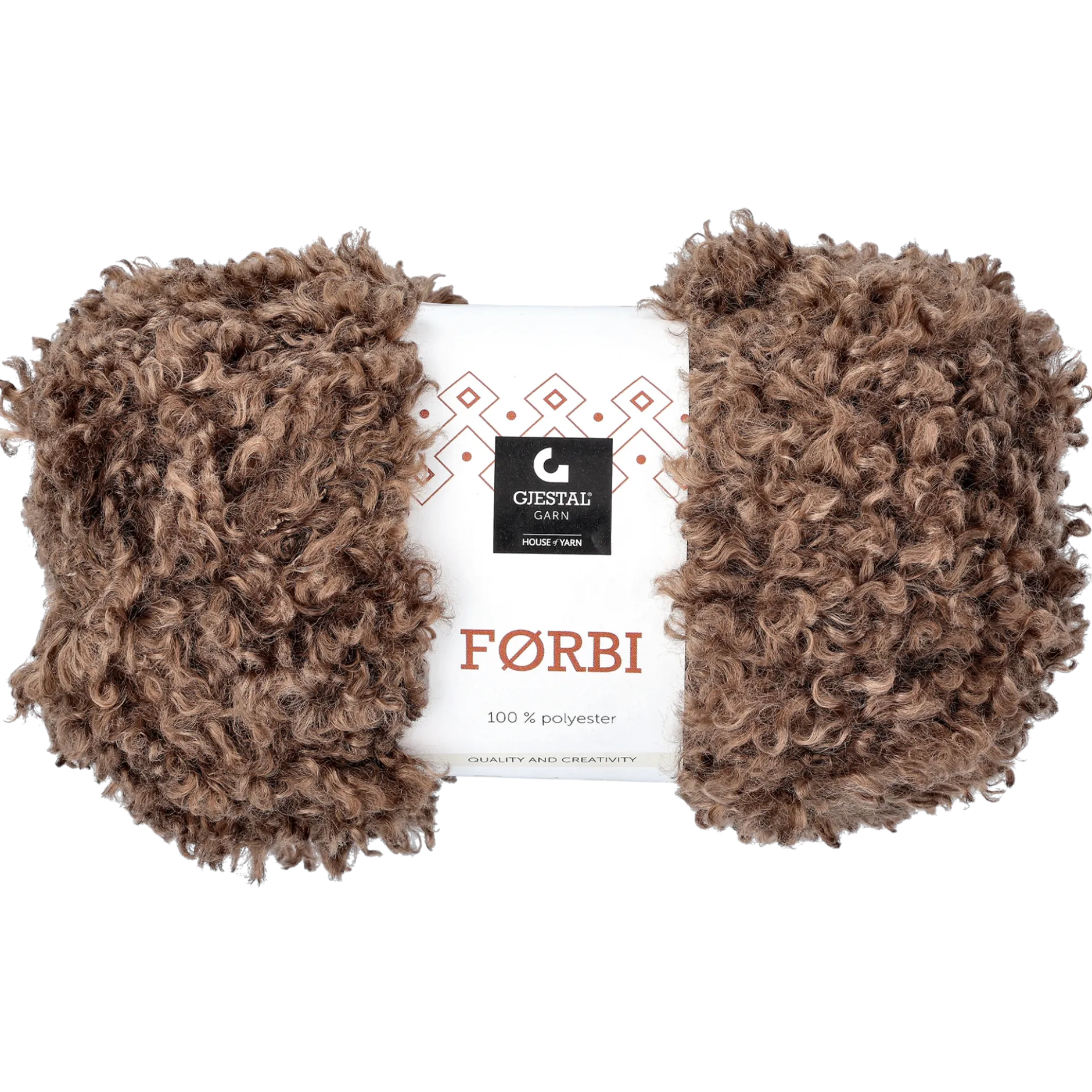 Förbi pälsgarn, brun