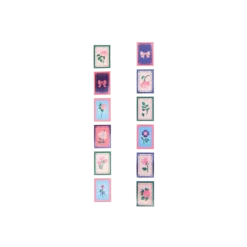 Frimärksstickers La vie en rose