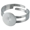 Försilvrad justerbar ring