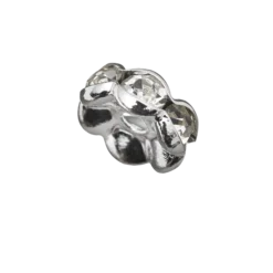Försilvrad mellandel, 7 mm