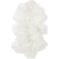 Fårskinn Långhårigt, gråmelerad