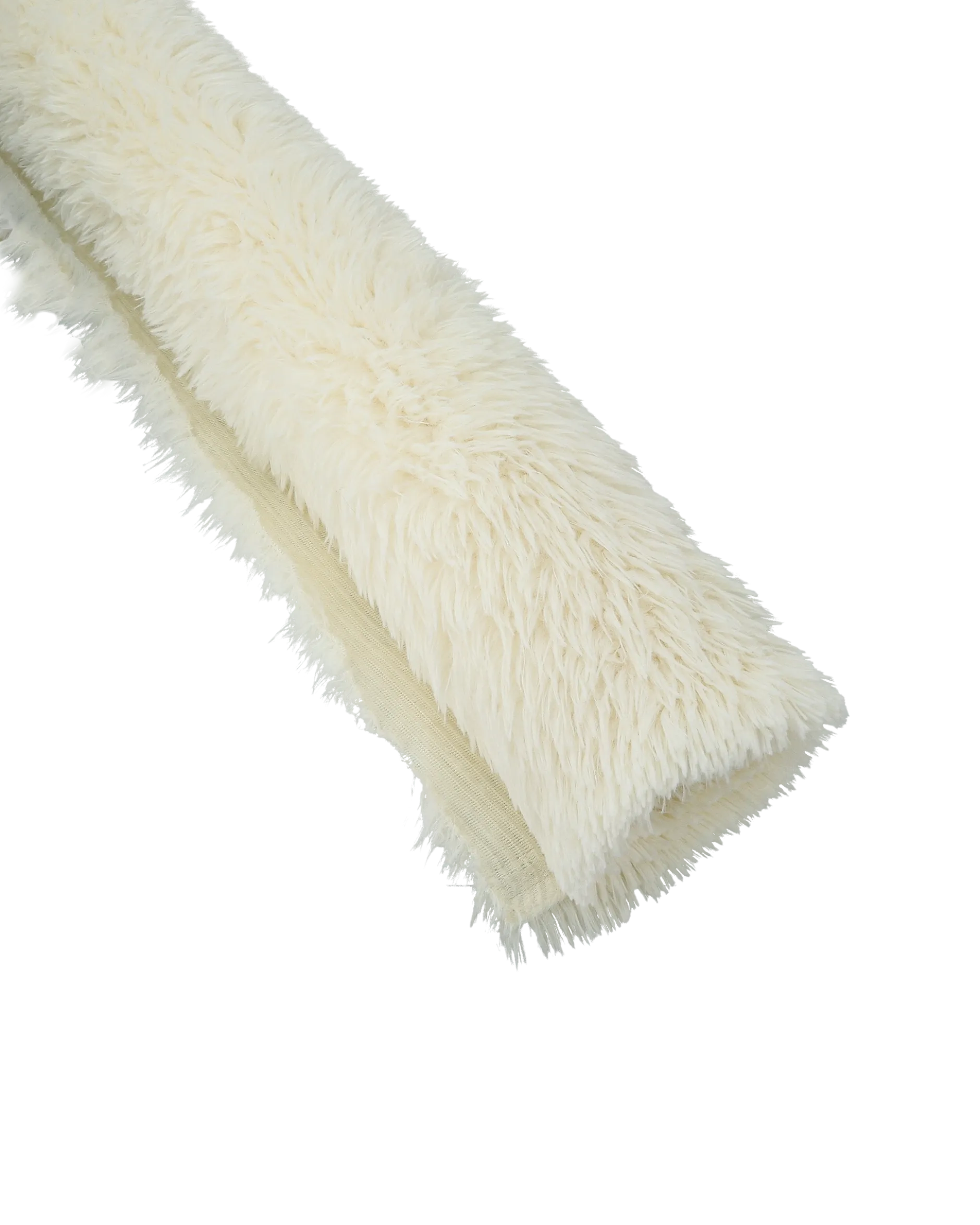 Fuskpäls Panda, vit