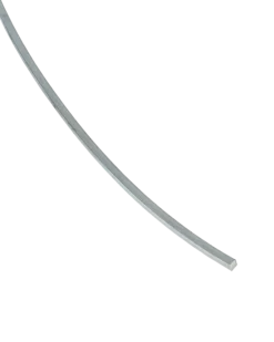 Fyrkanttråd silver, 2,5 mm