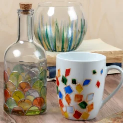 Glas- och porslinsfärg set transparent