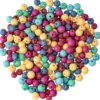 Glaspärlor mix 100 gram, basfärger