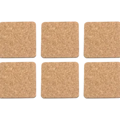 Glasunderlägg kork 6 st