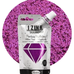 Glitterfärg, fuchsia