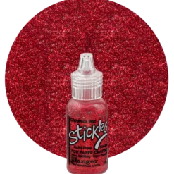 Glitterlim, röd