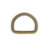 Halvrund ring, antik mässing
