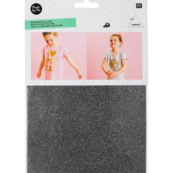Iron-on, Svart glitter