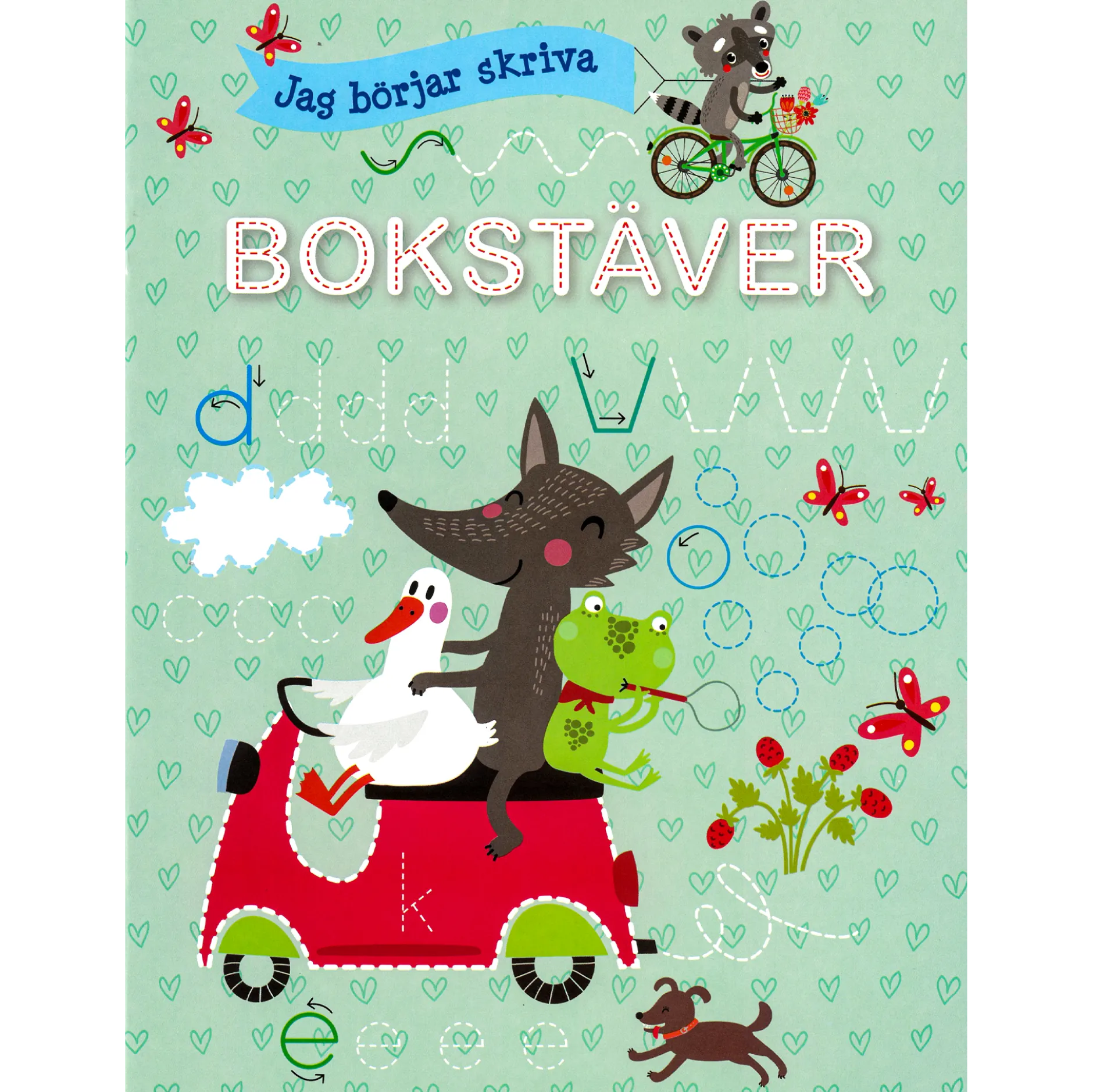Jag börjar skriva bokstäver