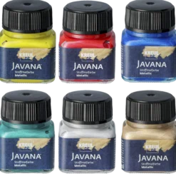 Javana tygfärg metallic