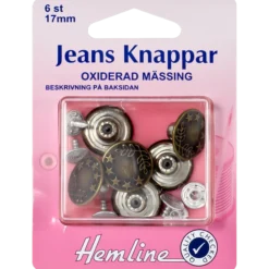 Jeansknapp 6-p