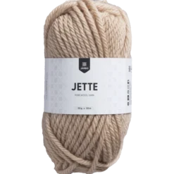 Jette ullgarn, beige