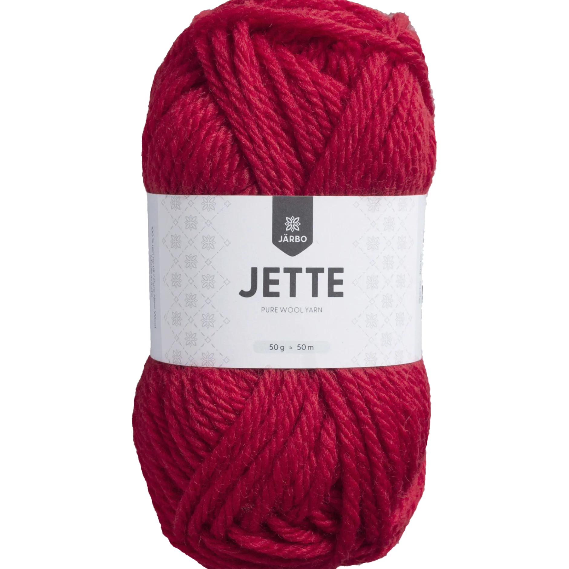 Jette ullgarn, julröd