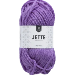 Jette ullgarn, lila