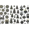 Julstickers svart och guld