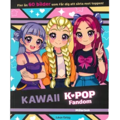 Kawaii K-pop Fandom målarbok