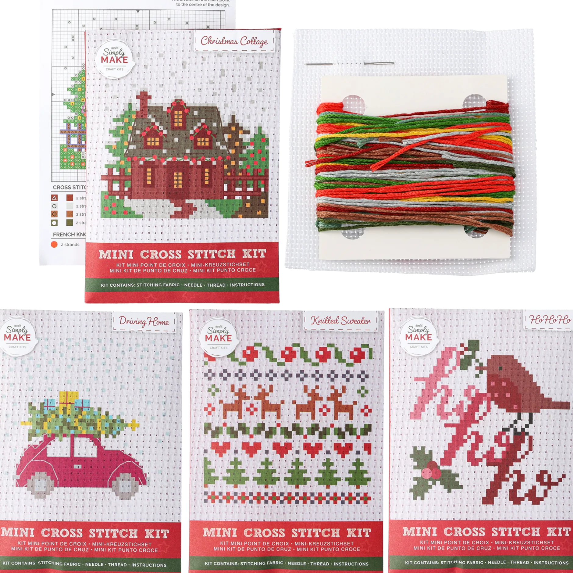 Korsstygnsset Traditionell Jul