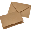 Kort och kuvert kraftpapper, browny kraft