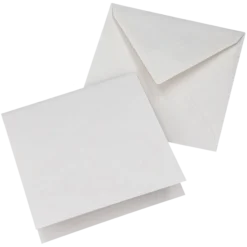 Kort och kuvert kraftpapper, chalk