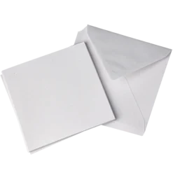 Kort och kuvert kraftpapper, chalk