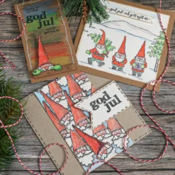 Kort och kuvert kraftpapper, chalk