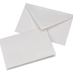 Kort och kuvert kraftpapper, chalk